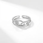 Premium 925 Silver Ring - Designed to catch the light beautifully.