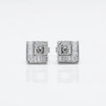 trendy 925 Silver Stud Earrings - Grace with a little glamour.