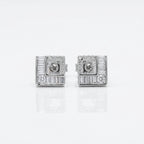 trendy 925 Silver Stud Earrings - Grace with a little glamour.