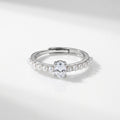 Silver Luna Pearl Ring