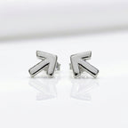 Silver Arrow Shape 925 Silver Stud Earrings - Your everyday signature.