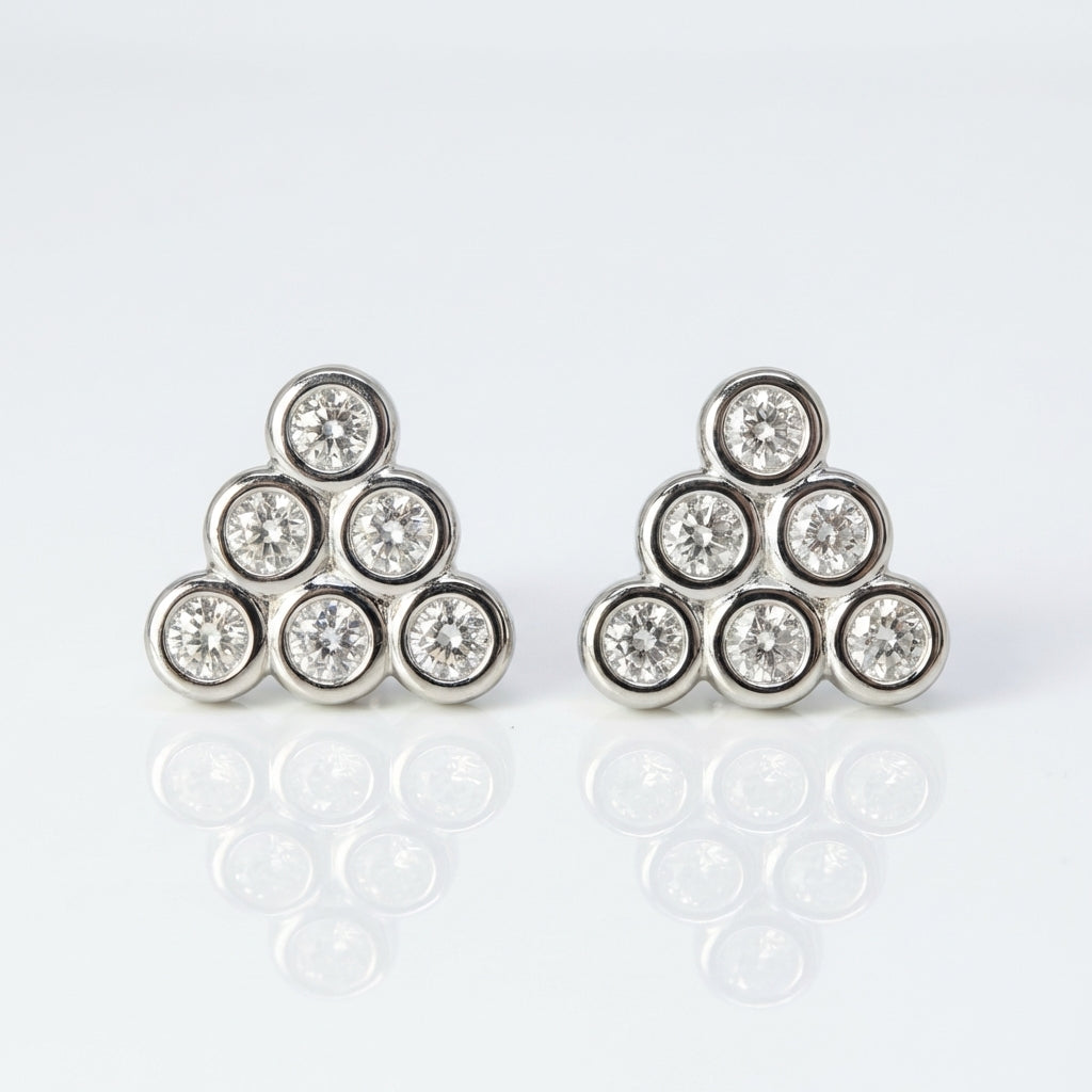 Triangle Shape 925 Silver Stud - Designed to frame your face when every eye turns.