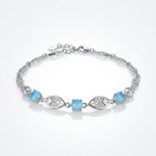 Ocean Mist Adjustable 925 Silver Bracelet - Jewellery for women who lead.