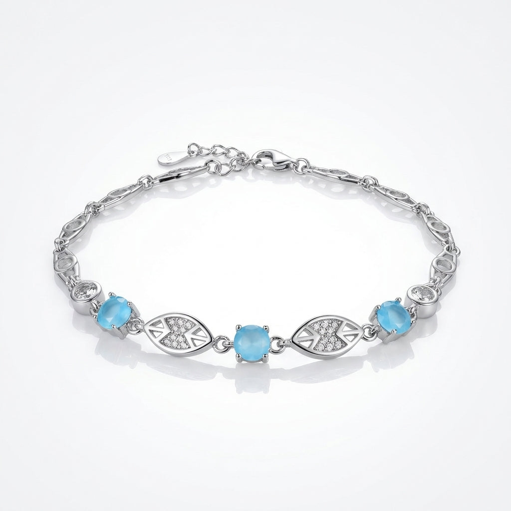 Ocean Mist Adjustable 925 Silver Bracelet - Jewellery for women who lead.