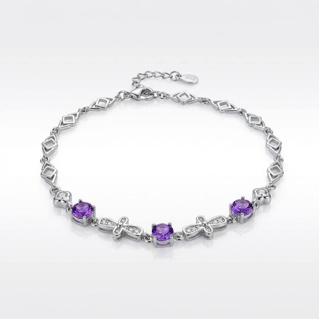 Summer Glow Adjustable 925 Silver Bracelet - Strength doesn’t need to shout.