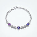 Lavender Grace 925 Silver Bracelet - For the woman who signs her own paychecks.