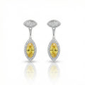 Minimalist Yellow Stone Silver Earrings - Because confidence deserves sparkle.