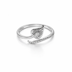 Auré Love Sculpture 925 Silver Ring
