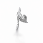 Auré Love Sculpture 925 Silver Ring