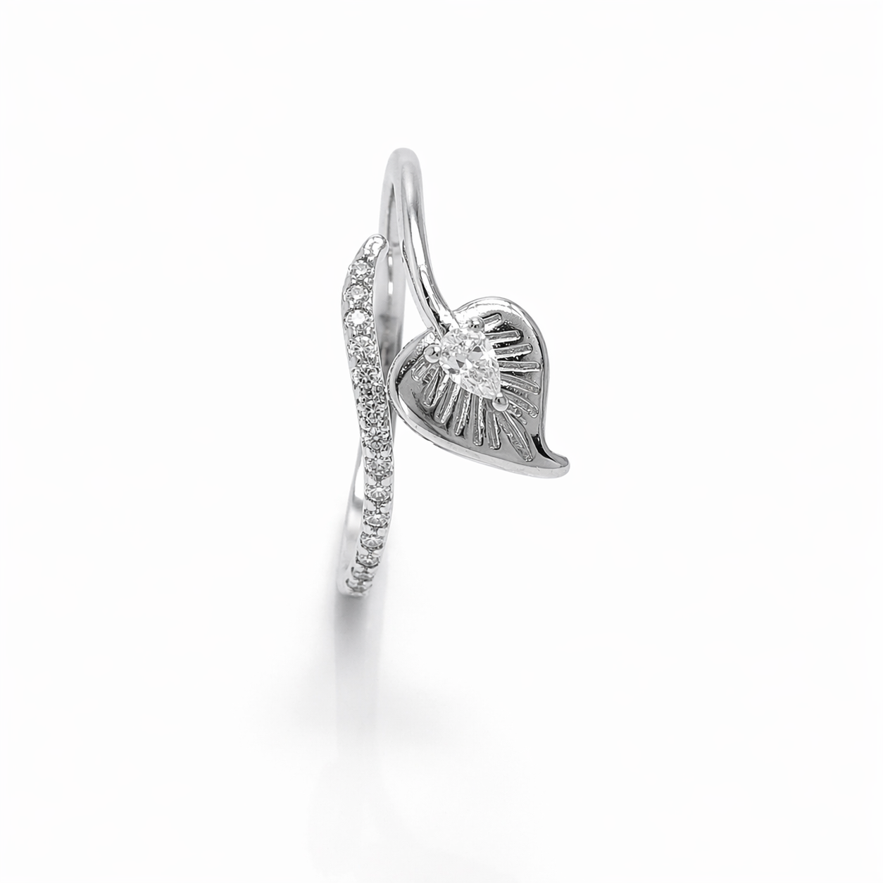 Auré Love Sculpture 925 Silver Ring