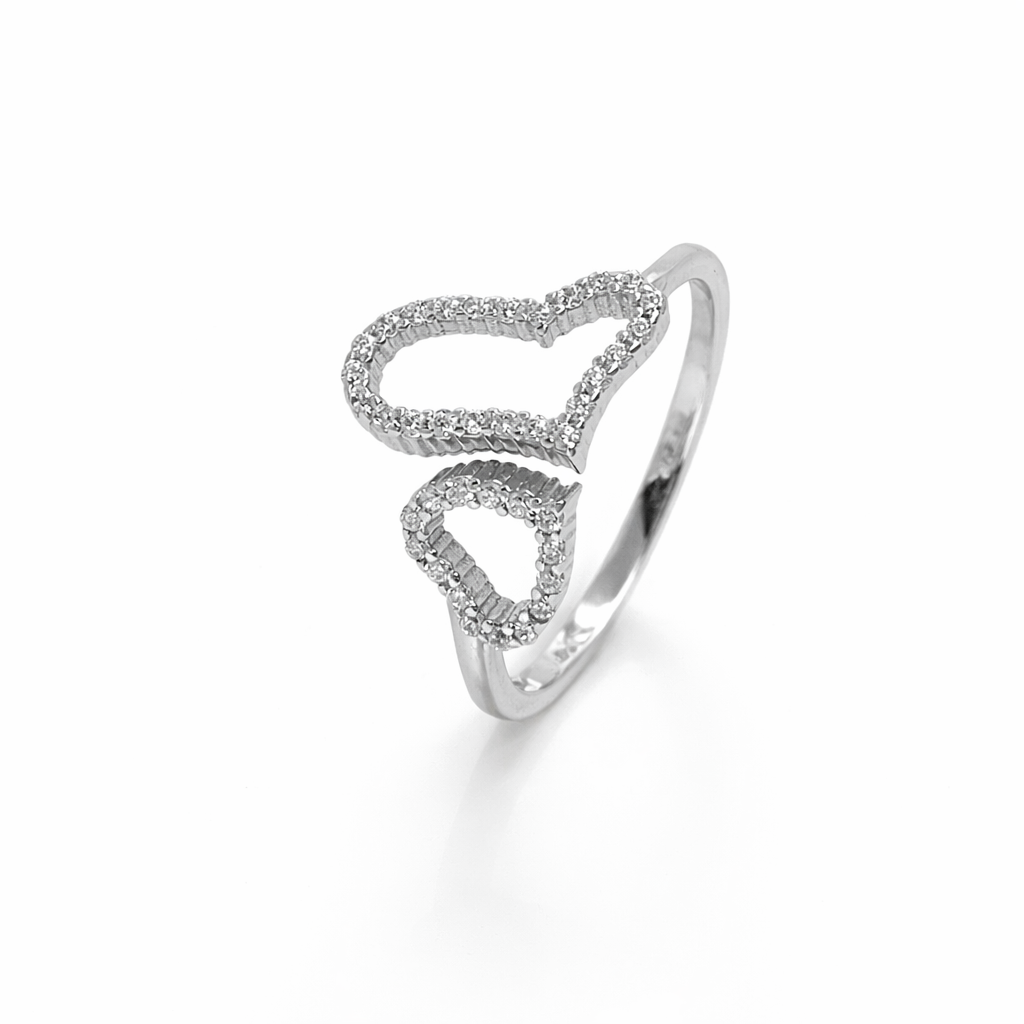 Velour Heart Ring - Pure 925 Silver Ring