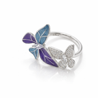 Ethereal Spark 925 Silver Statement Ring