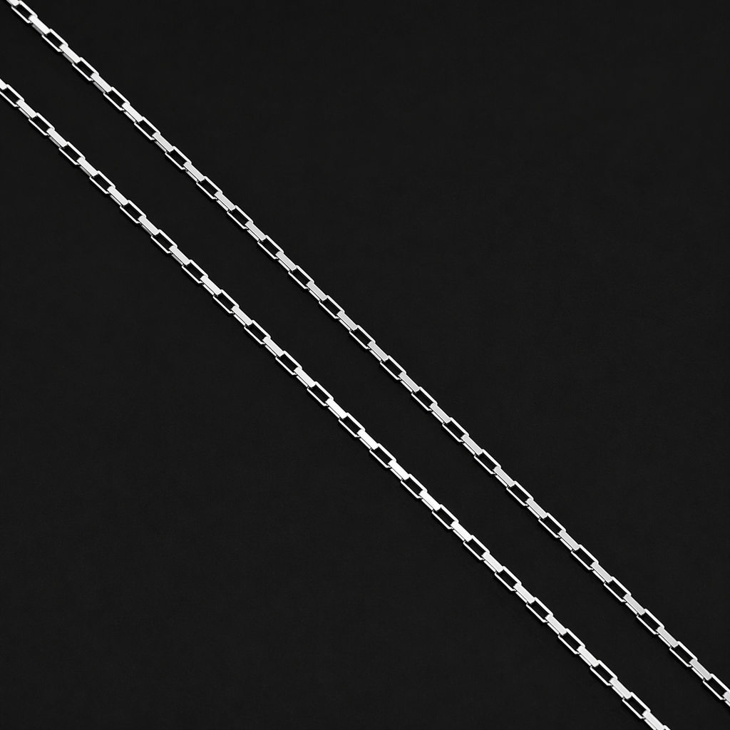 Minimalist Rectangle box 925 Silver Chain - For nights you’ll remember.