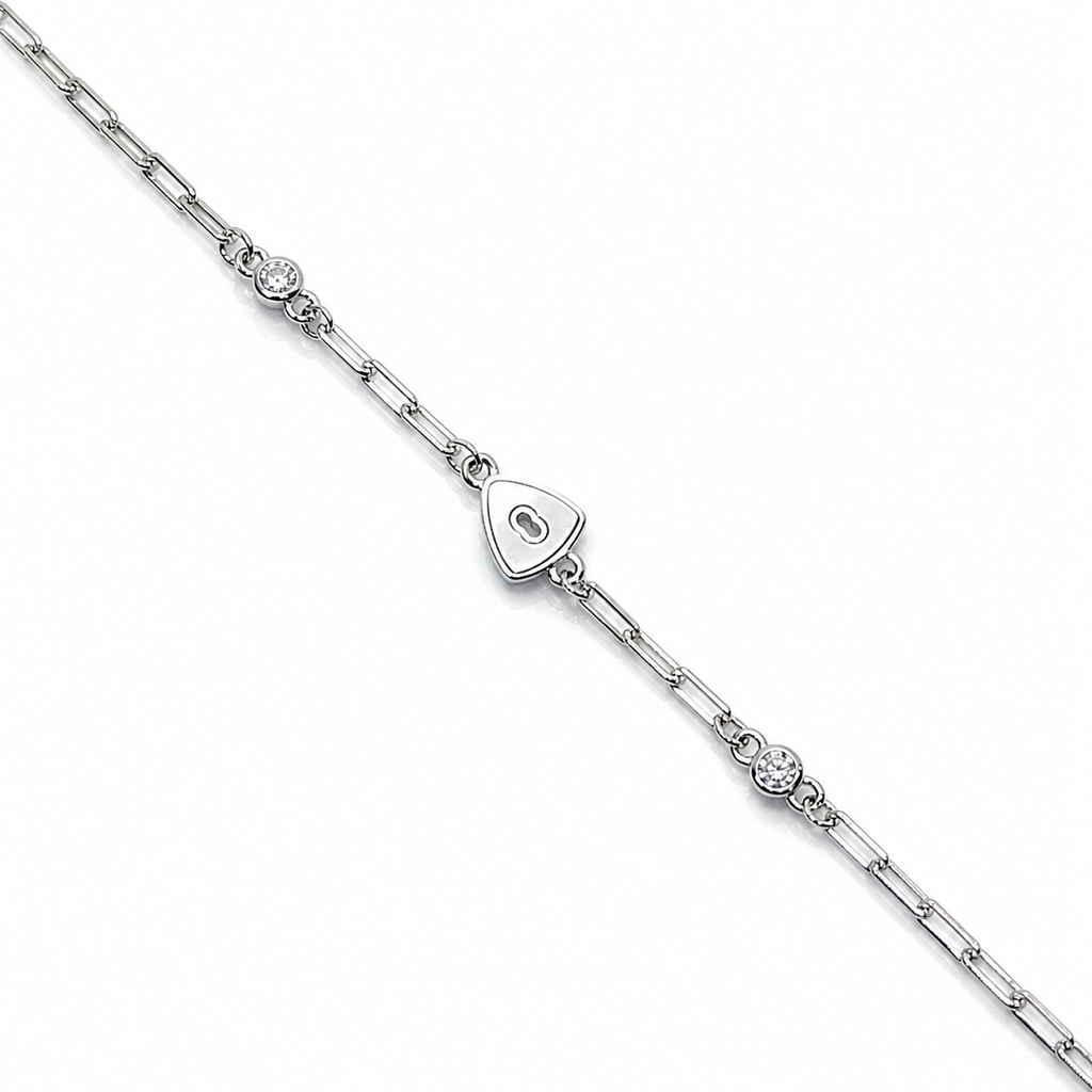 White Aura 925 Silver Bracelet