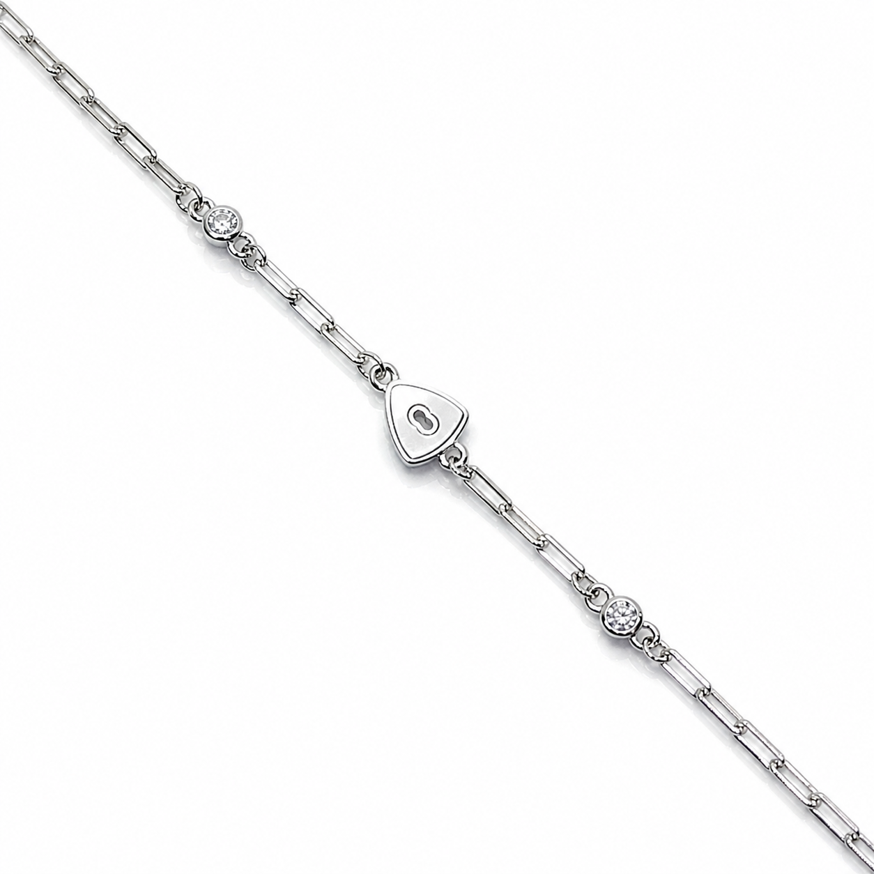 White Aura 925 Silver Bracelet