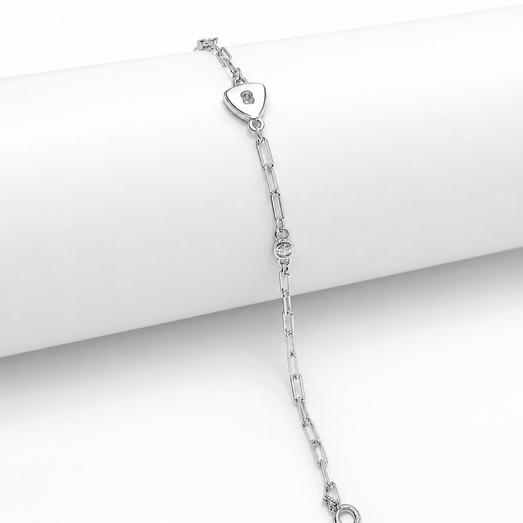 White Aura 925 Silver Bracelet