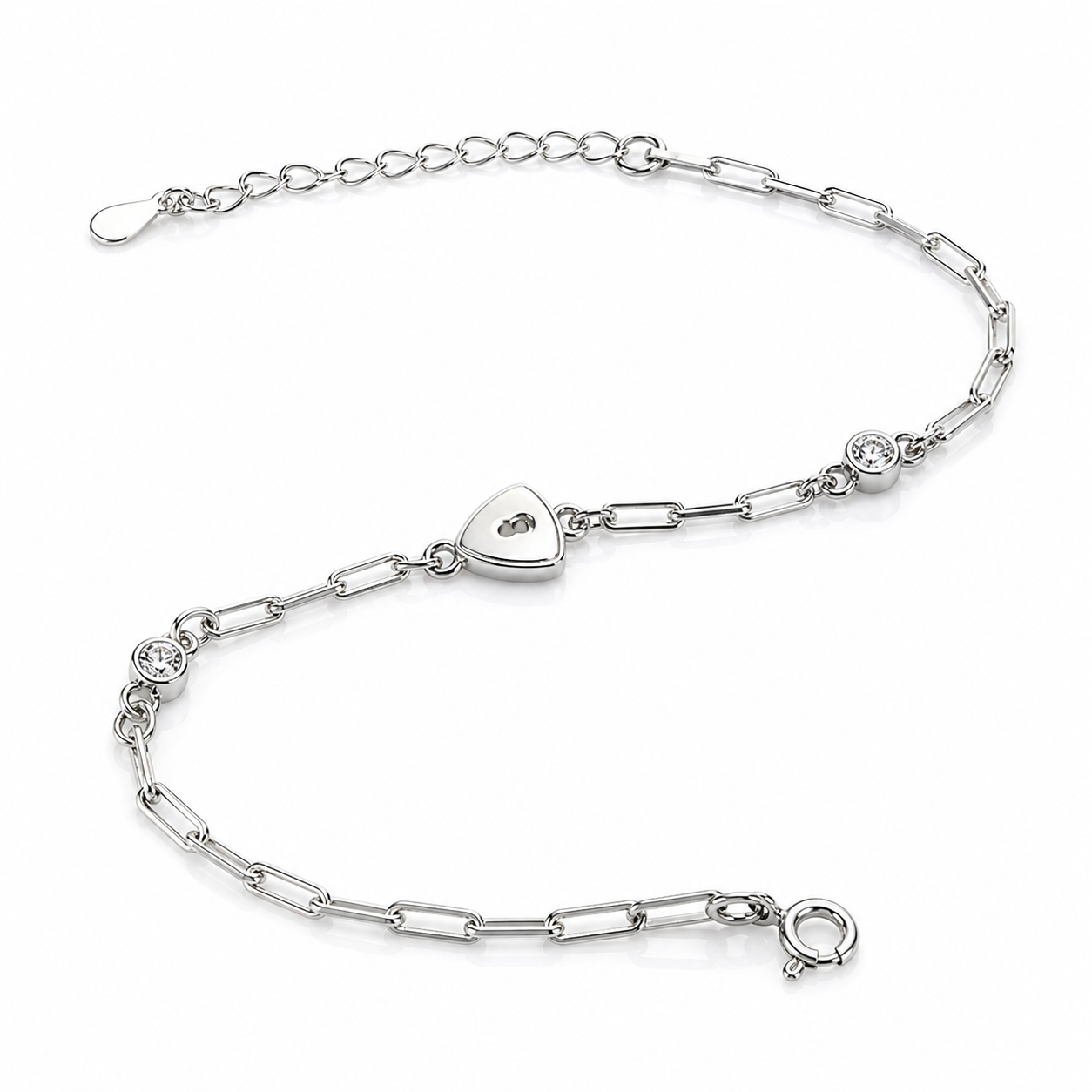 White Aura 925 Silver Bracelet