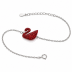 Red Swan Pure 925 Silver Bracelet for Women - Exclusive Collection