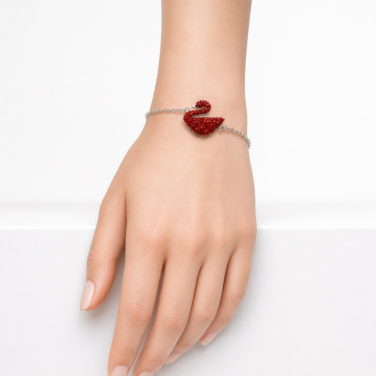 Red Swan Pure 925 Silver Bracelet for Women - Exclusive Collection