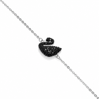 Black Swan Pure 925 Silver Bracelet for Women