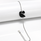 Black Swan Pure 925 Silver Bracelet for Women