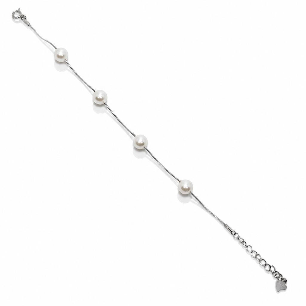 Ivory Pearl 925 Silver Bracelet