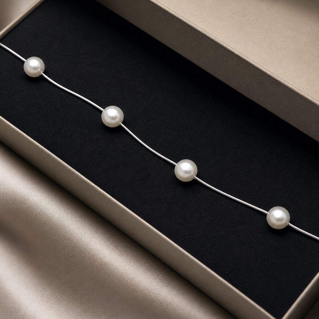 Ivory Pearl 925 Silver Bracelet