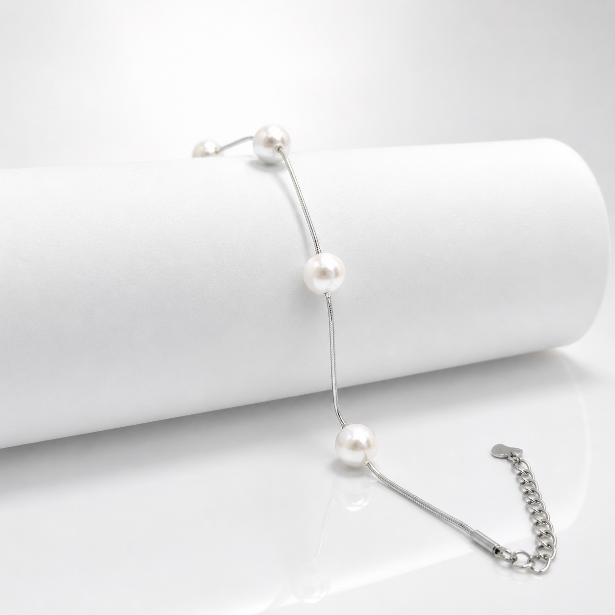 Ivory Pearl 925 Silver Bracelet