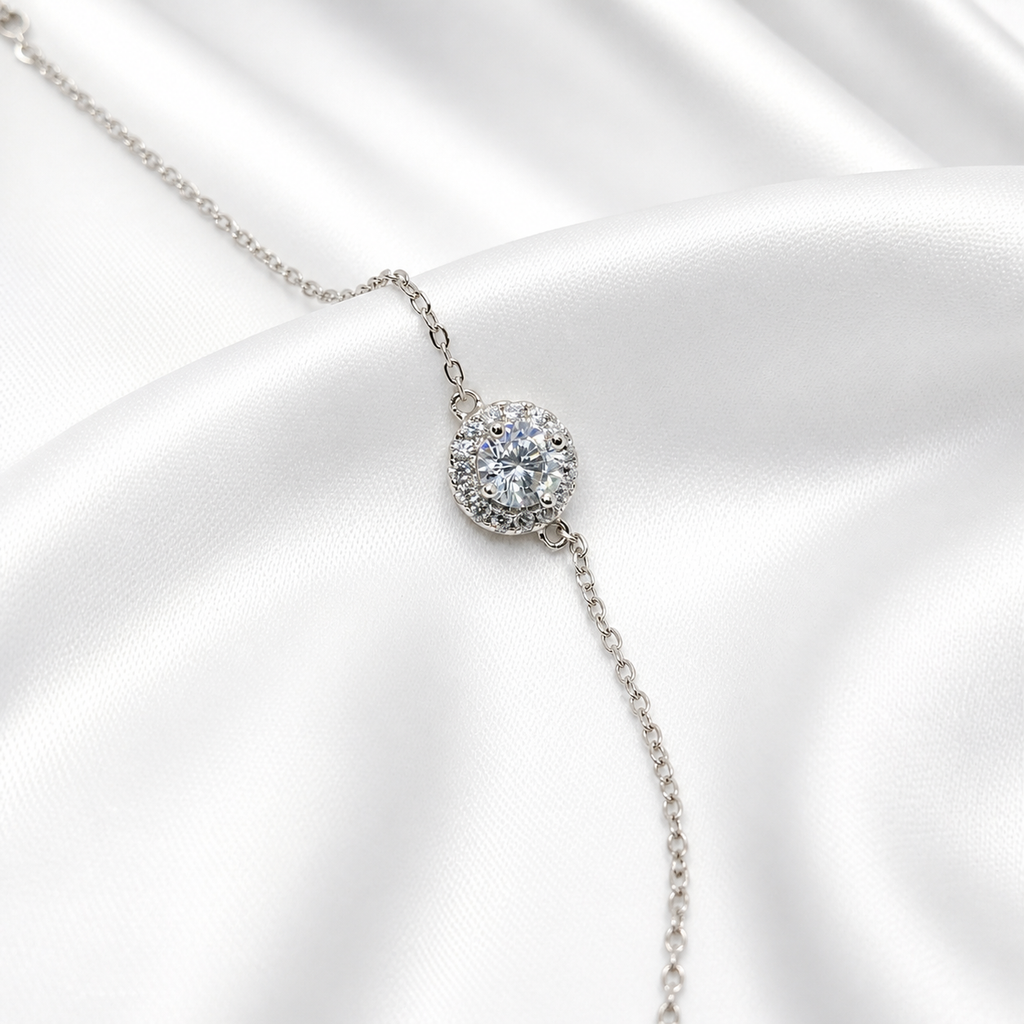 Ice Beam Pure 925 Silver Bracelet for Women