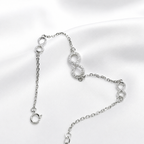 Forever Link Pure 925 Silver Infinity Bracelet