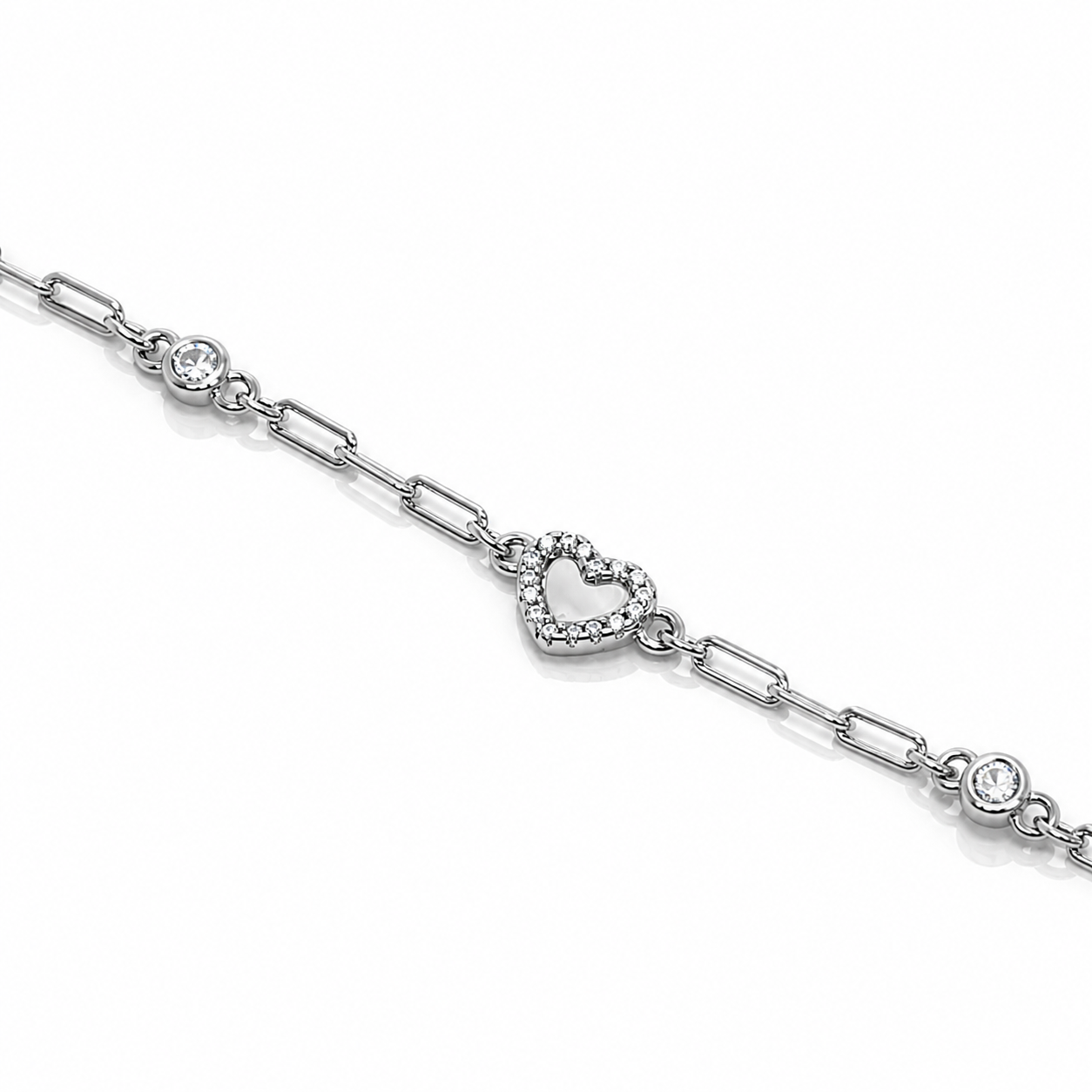 Candy Glow 925 Silver Enamel Charm Bracelet