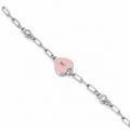 Blush Charm 925 Silver Bracelet - Heart Edition