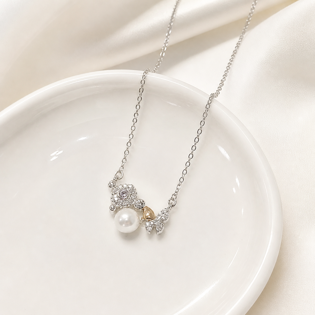 Glitch Glow 925 Silver Necklace