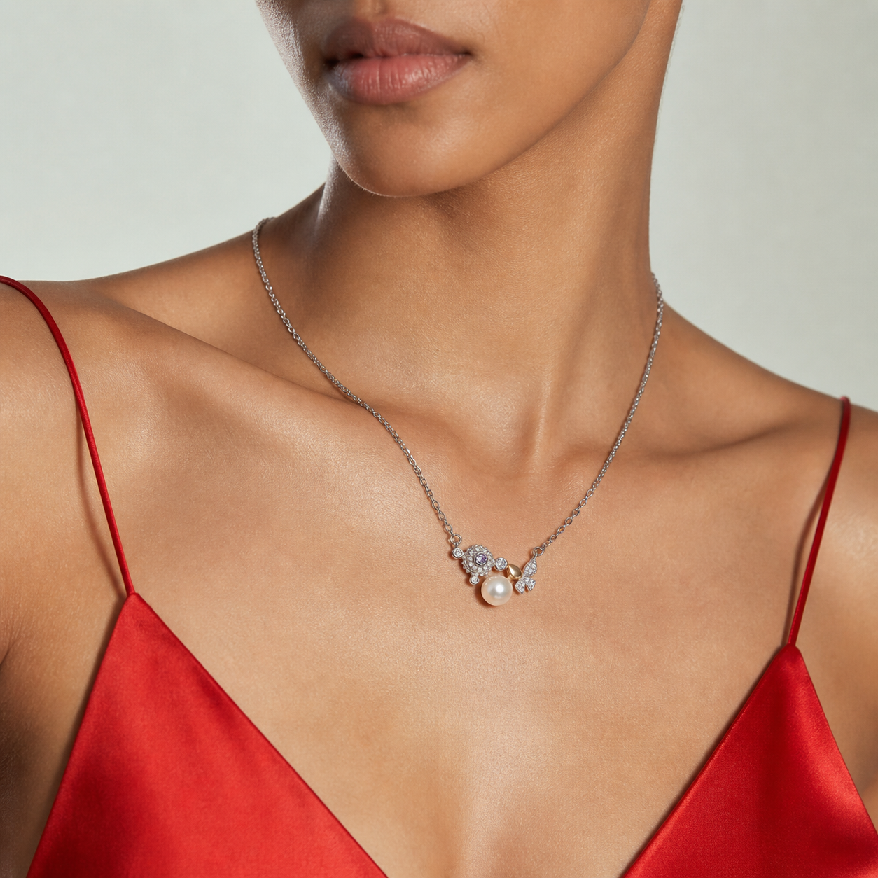 Glitch Glow 925 Silver Necklace