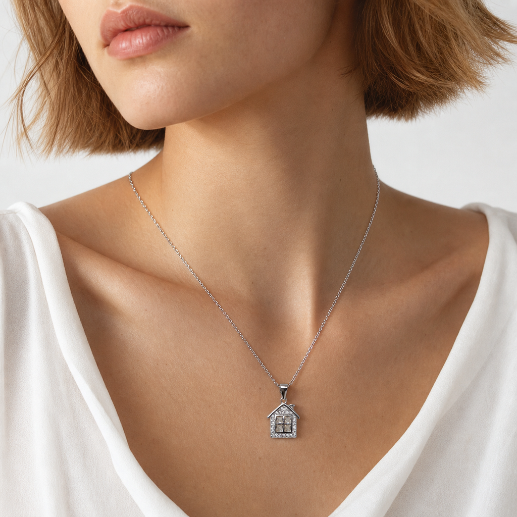Sweet Home 925 Silver Necklace
