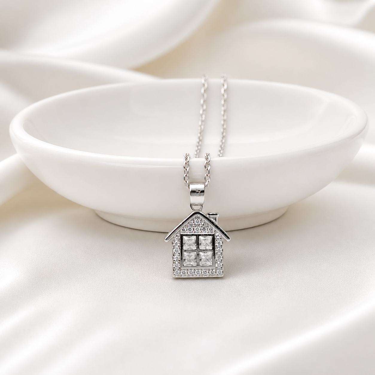 Sweet Home 925 Silver Necklace