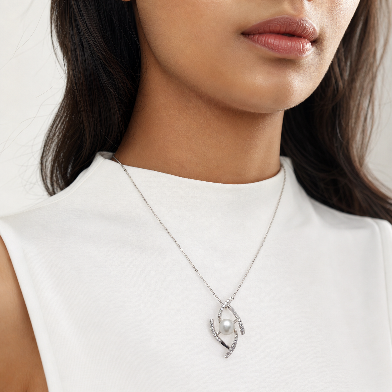 Iced Whisper 925 Silver Necklace