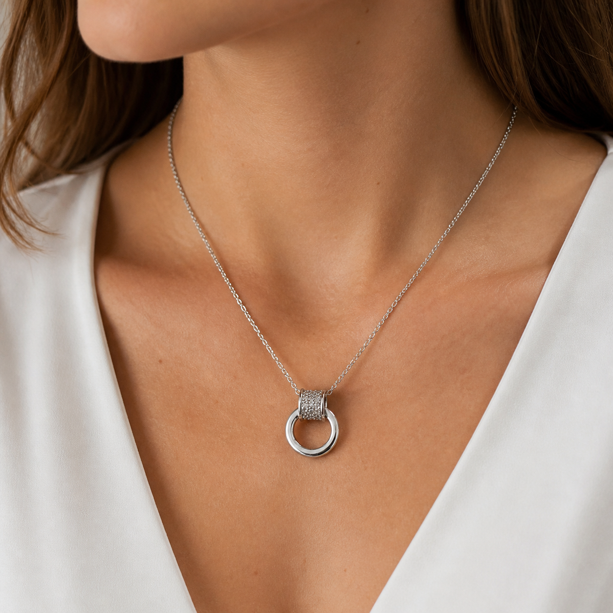 Rare Energy 925 Silver Necklace