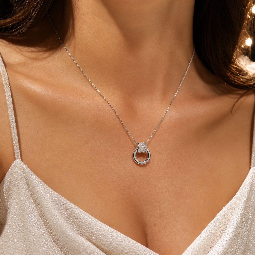 Rare Energy 925 Silver Necklace