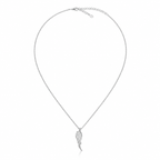 925 Silver Angel Wing Pendant Necklace – Sparkling Minimal Chain for Women