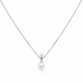925 Silver Classic Pearl Pendant Necklace – Dainty Everyday Jewellery