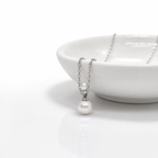 925 Silver Classic Pearl Pendant Necklace – Dainty Everyday Jewellery