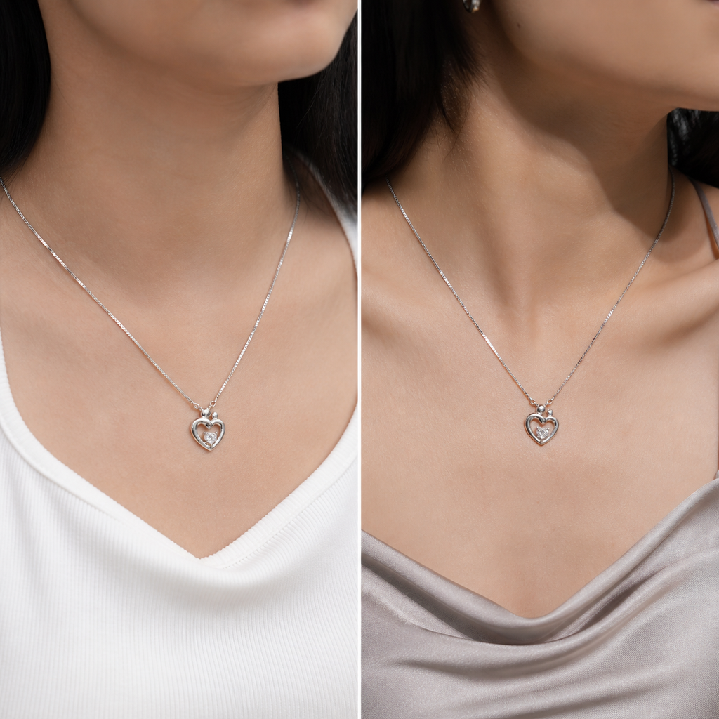 Hot Girl Shine 925 Silver Necklace