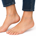 Charm Bloom 925 Silver Anklet
