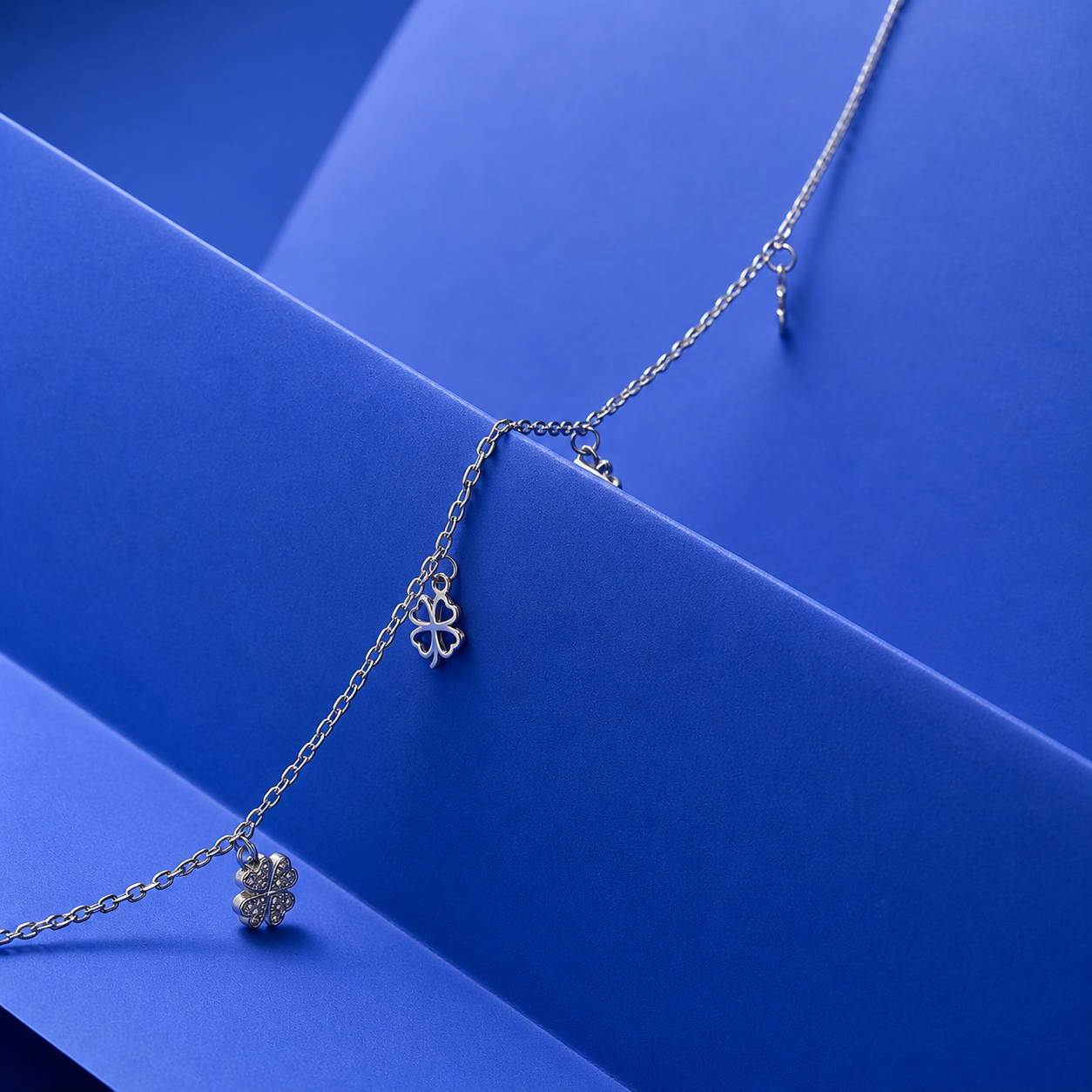 Charm Bloom 925 Silver Anklet