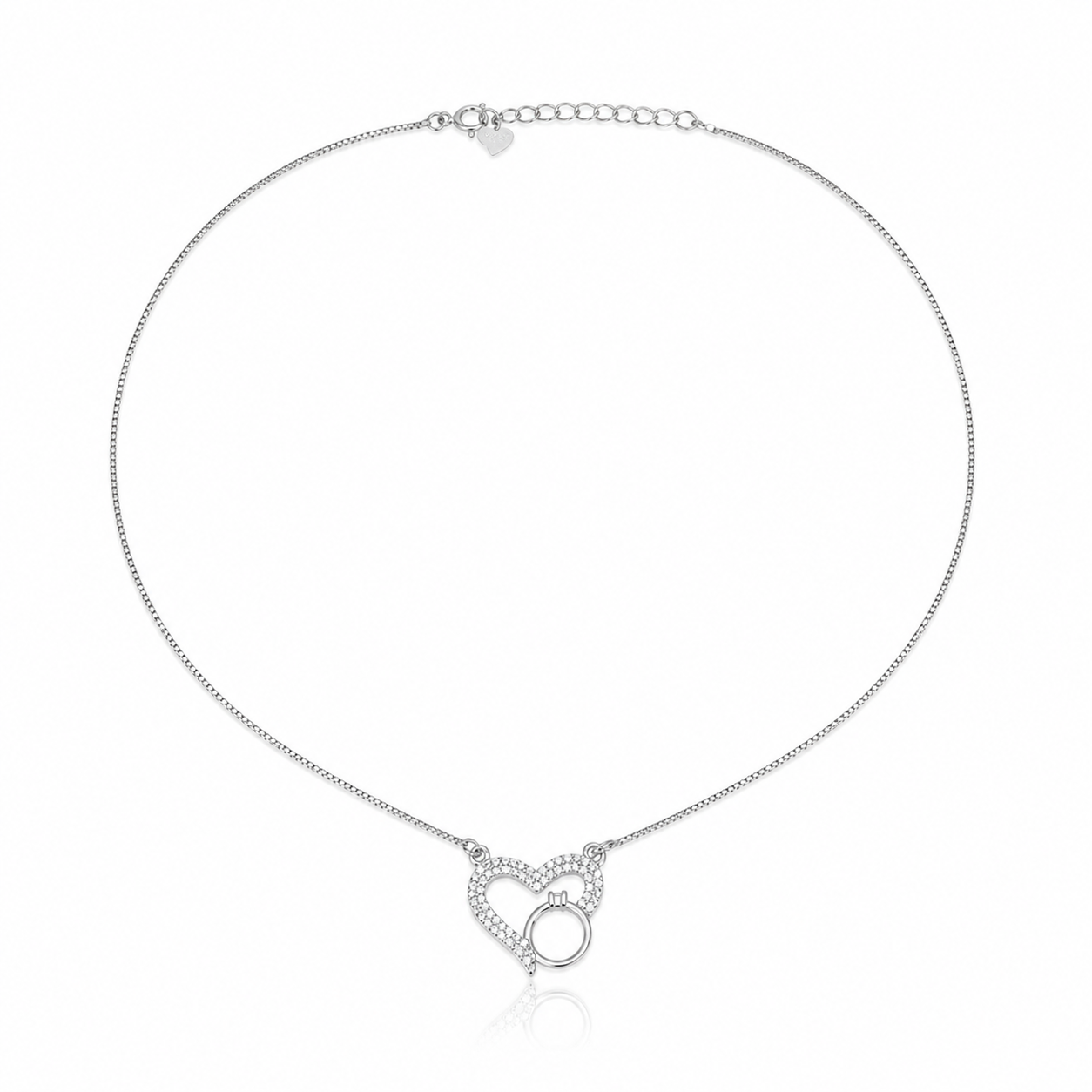Heart Luxe 925 Silver Necklace
