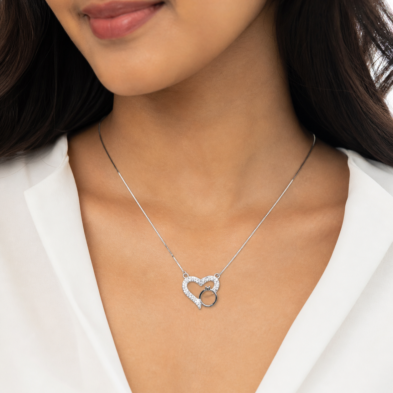 Heart Luxe 925 Silver Necklace