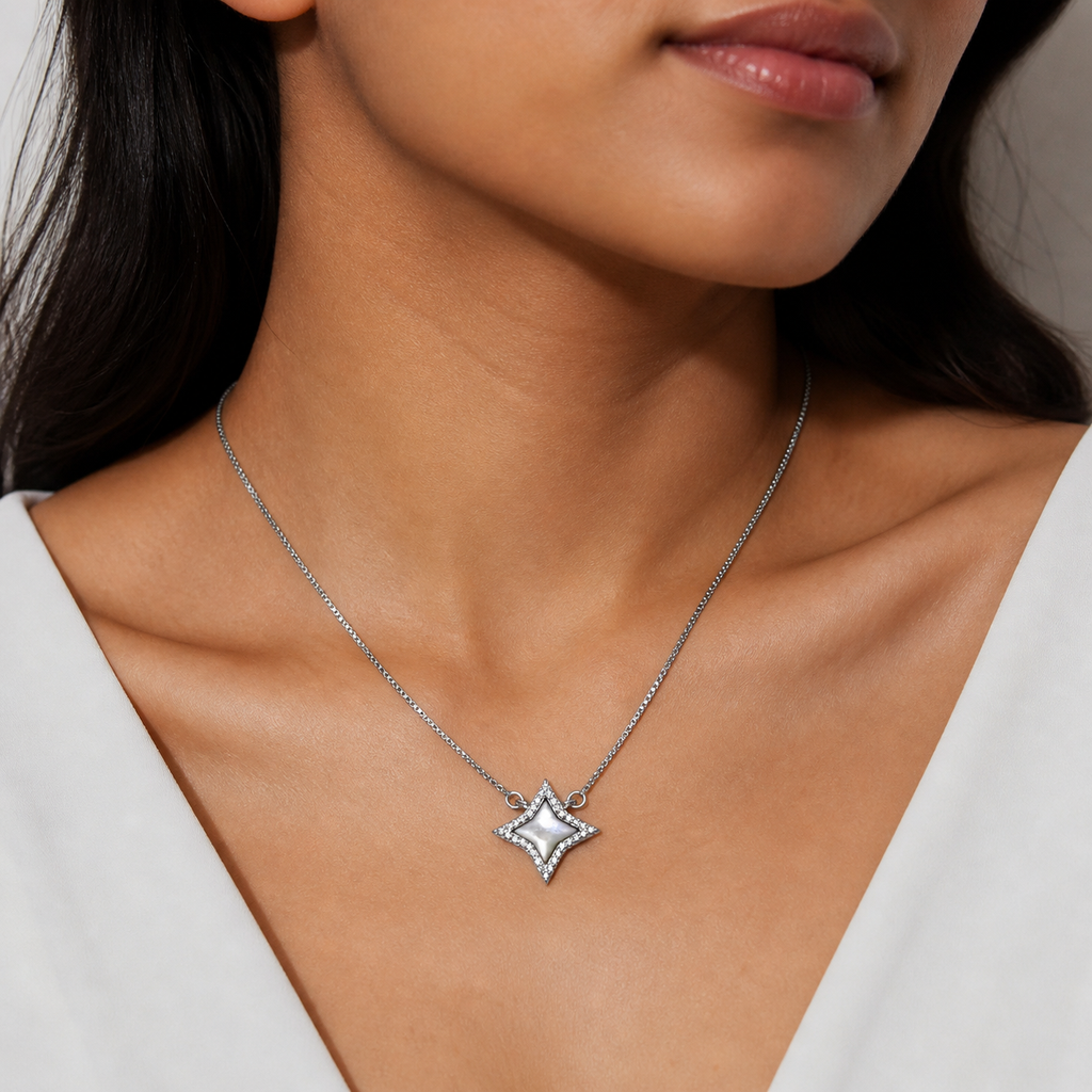 Insta Glow 925 Silver Necklace