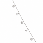 Charm Bloom 925 Silver Anklet