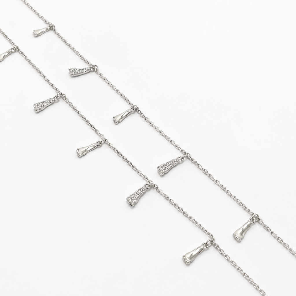 Every Step Charm 925 Silver Anklet